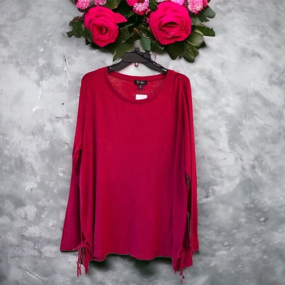 NWT Jessica Simpson Red Sweater, Size 2X - Picture 1 of 6